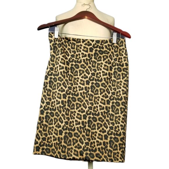 Michael Kors Leopard Print Pencil Skirt Tendy Mobwife Sexy Women’s S - Picture 4 of 7